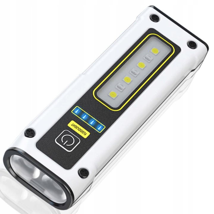 Újratölthető taktikai LED lámpa, vízálló, mágneses, 270 lumen, 120m, 100g