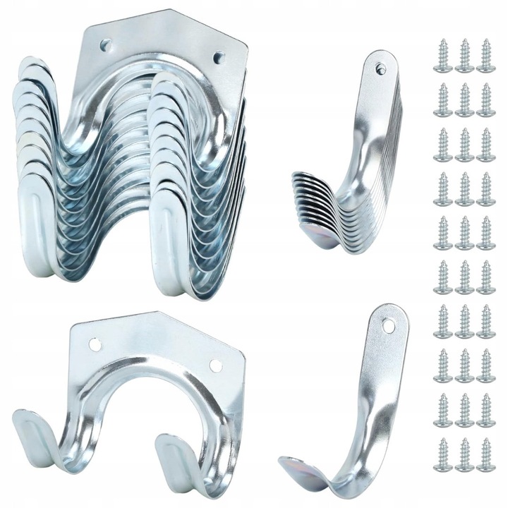 20 darabos kampókészlet garázsrendezéshez, strapabíró, otthoni és garázshasználatra