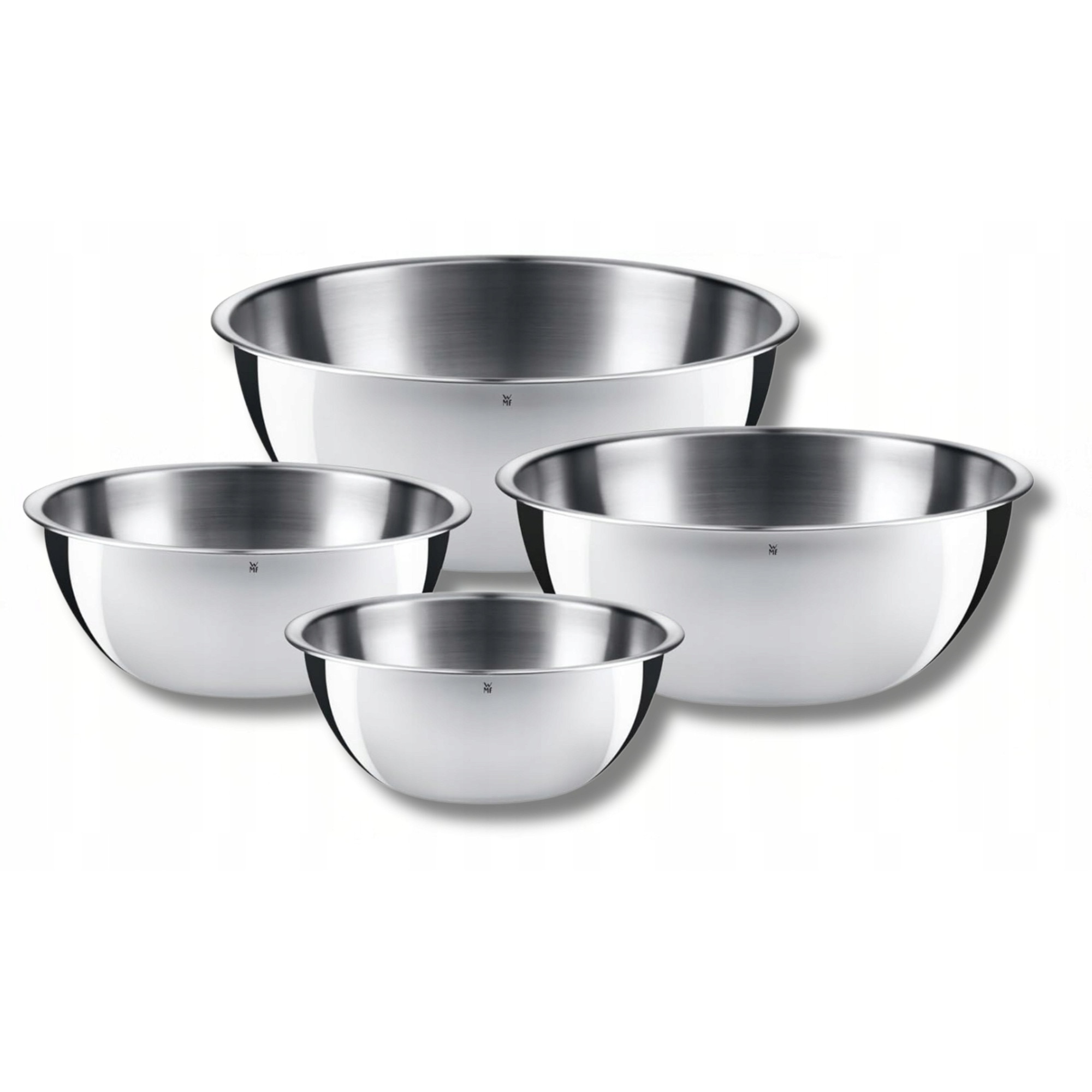 WMF Set de 4 boluri de inox rugina litri argintii, 2,8 litri