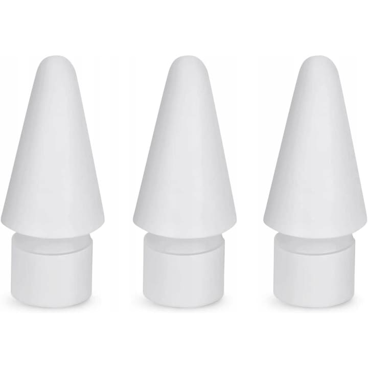 Set 3 capete de schimb pentru Apple Pencil, alb, compatibile cu Apple Pencil 1 si 2