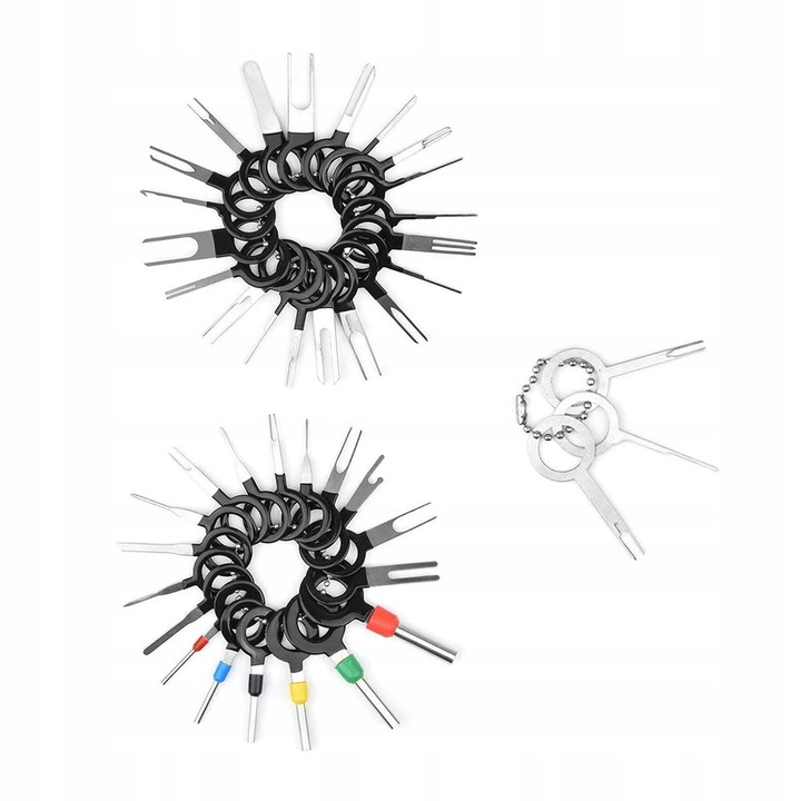 Set 59 unelte pentru demontare conectori, etui, diverse dimensiuni, materiale de calitate, pentru servicii electronice si reparatii auto