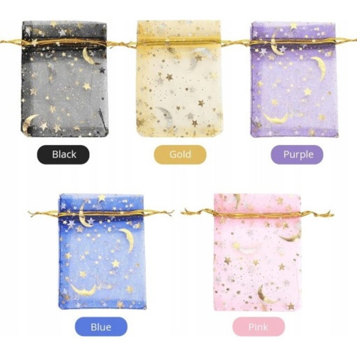 Комплект 50 подаръчни опаковки, многоцветен