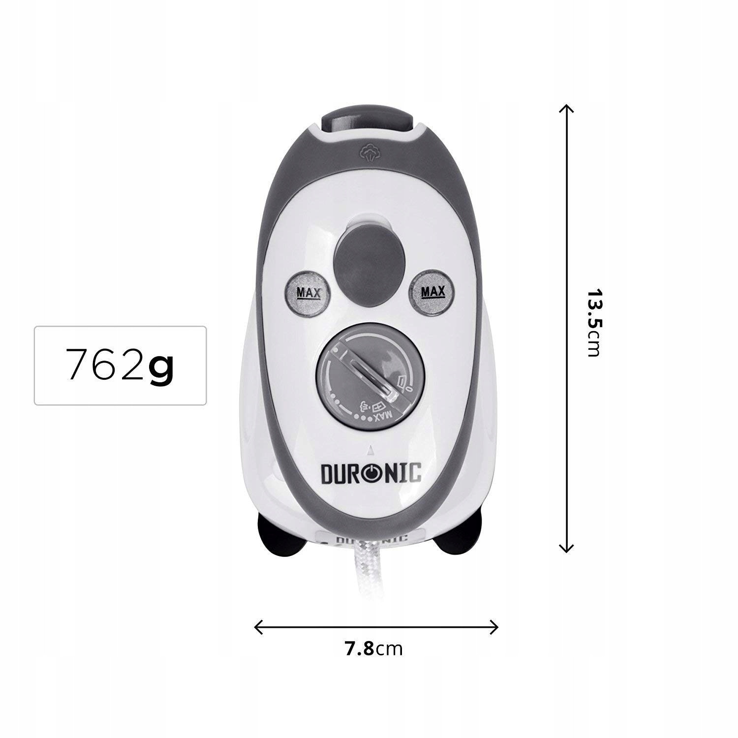 Fier de calcat Duronic SI2, 375 W, compact, 13,5x7,8cm, cu abur, set cu accesorii