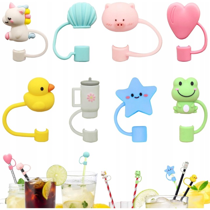 Комплект от 8 допъра за пай, Stanley, силикон, многоцветен