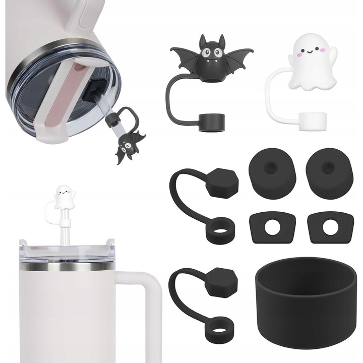 Set accesorii pentru cana Stanley, silicon, protectie impotriva scurgerilor