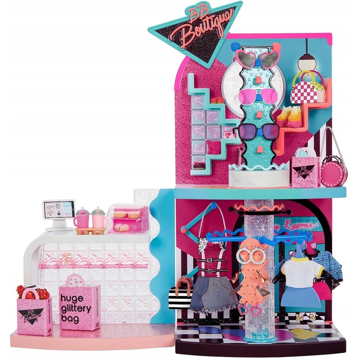 Set L.O.L. Surprise! OMG, galerie pentru papusi, 50 surprize, multicolor, 55,88 cm