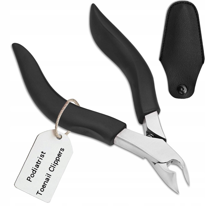 Clipper de unghii RONAVO pentru unghii groase, din inox, design ergonomic, 0,5 mm, pentru barbati si femei