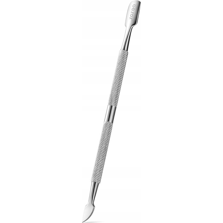 Ustensila cuticula din otel inoxidabil 2 in 1 pentru manichiura si pedichiura