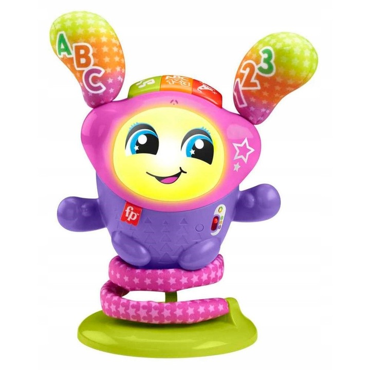 Jucarie interactiva pentru bebelusi, Fisher-Price, DJ-ka, educationala, versiune in limba poloneza