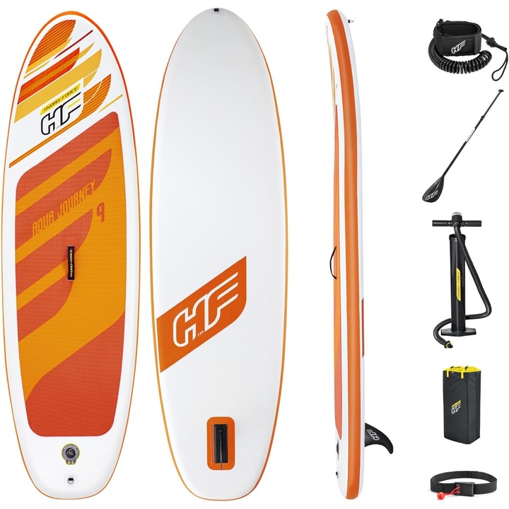 Placa de SUP 275cm, Bestway, set complet, portocalie, 9.4kg