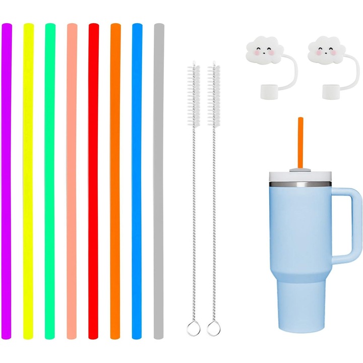 Set 12 Paie Reutilizabile cu Perie de Curatare, Stanley, Colorat, 31cm