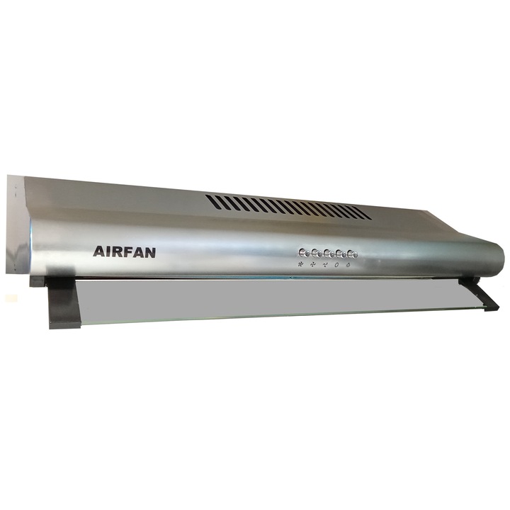 Hota PG208-60 IN, 2 motoare, cu dubla iesire (sus sau inapoi), Latime 60cm, Inox, Airfan