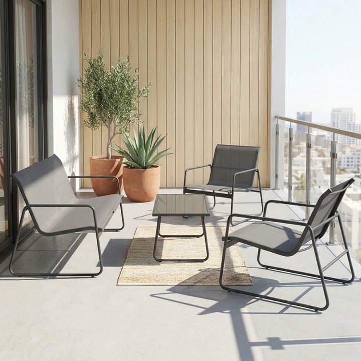Set mobilier de gradina Veranda, antracit