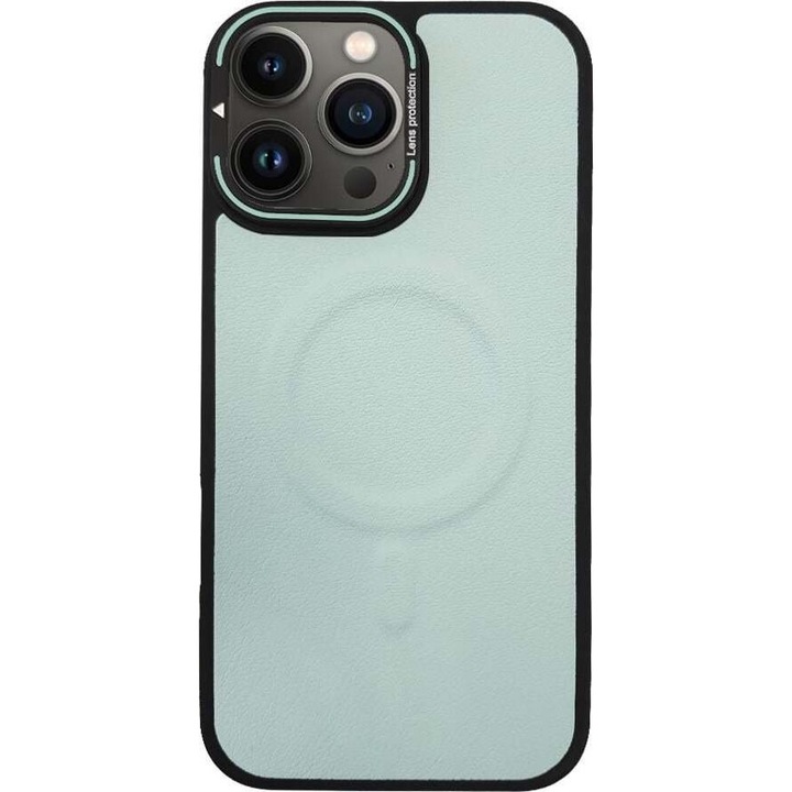 Husa telefon Sonique MagSkin pentru Apple iPhone 13 Pro Max, protectie, suport, albastru