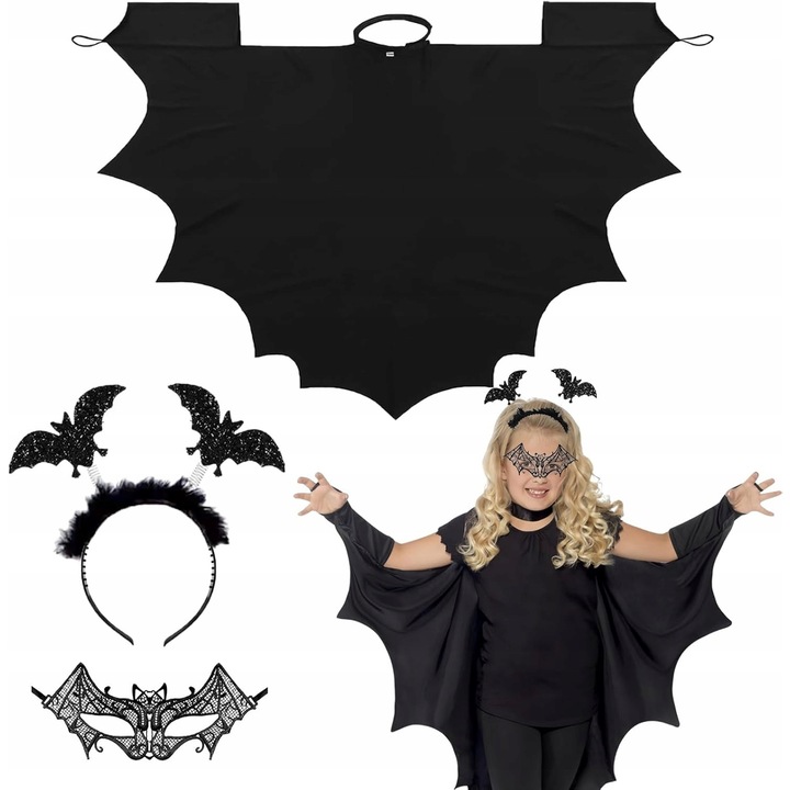 Costum de Halloween pentru copii, set, masti si costume, multicolor