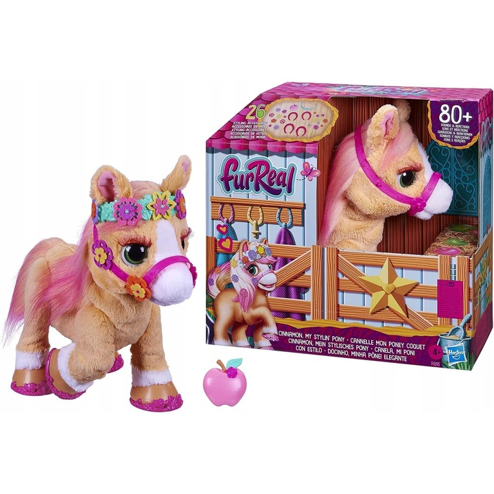 Interaktív póni, Hasbro, 26 kiegészítő, hangeffektek, 35cm