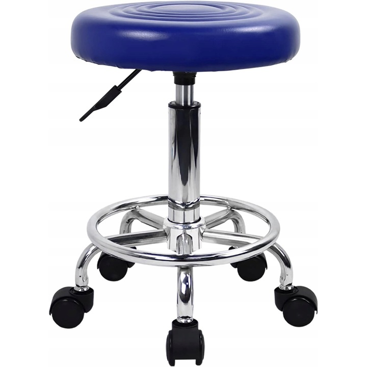 Irodai szék, forgószék, kék, görgős, forgatható