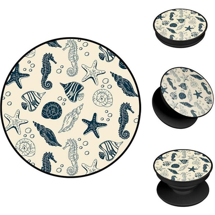 Suport telefon Sonique Ocean Series, design inspirat din ocean, culori variate, material plastic rezistent