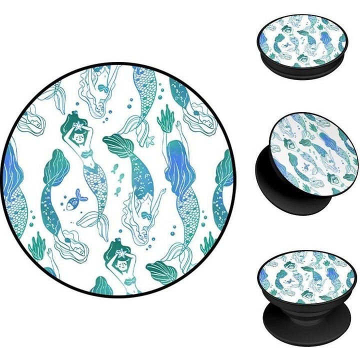 Suport telefon Sonique Ocean Series, gorgone, multicolor, material plastic, design ergonomic