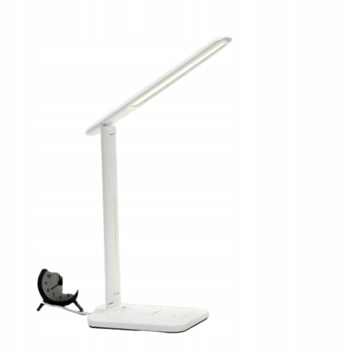 LED настолна лампа, 3 цвята, 9 нива на интензитет, 28x12x32см, бяла, USB порт