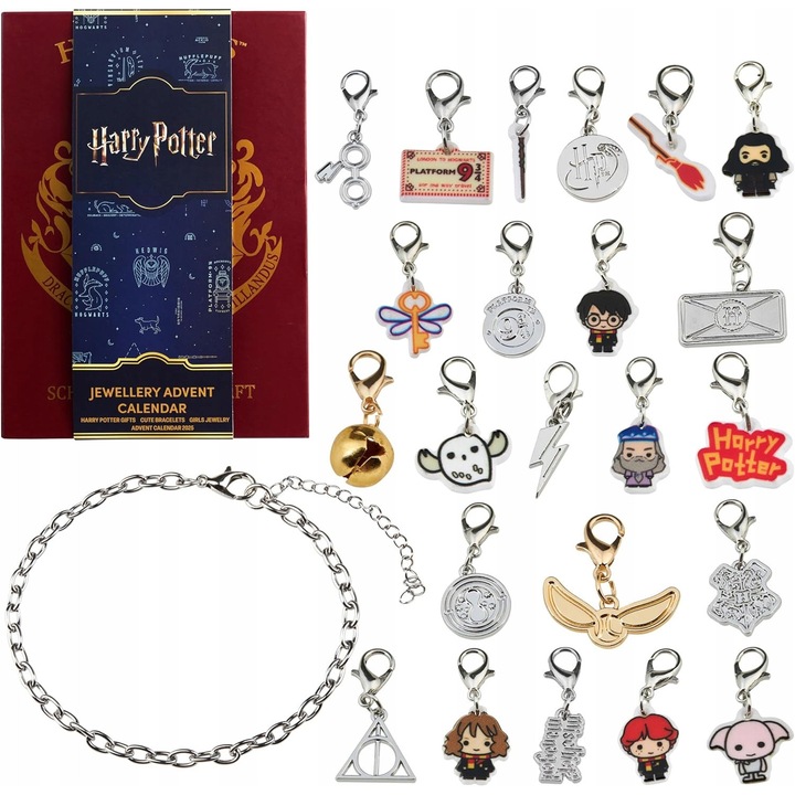 Harry Potter adventi naptár, 24 meglepetés, interaktív gyerekjátékok, 2025