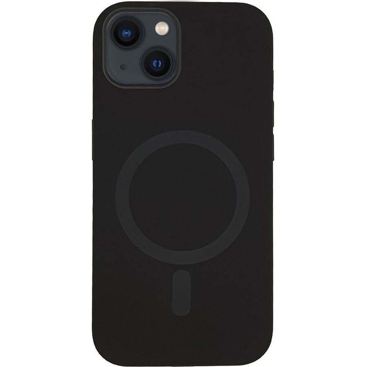 Husa telefon Sonique MagTouch pentru Apple iPhone 13/14, MagSafe, silicon lichid, protectie camera, culoare mauro