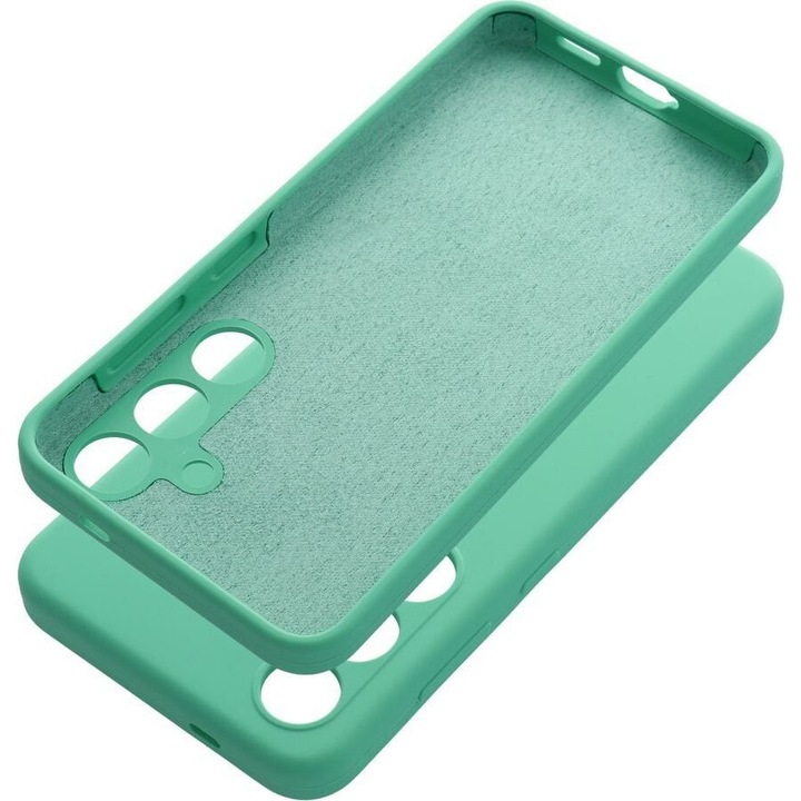 Husa telefon din silicon 2mm, protectie camera, mint, set