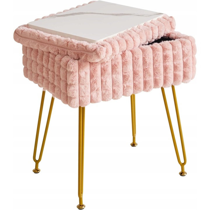 Taburet, Roz, Cu spatiu depozitare