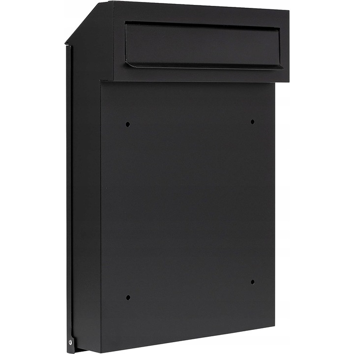 Skrzynka postala universala, 40x29,5cm, neagra, maro, antracit, cu incuietoare