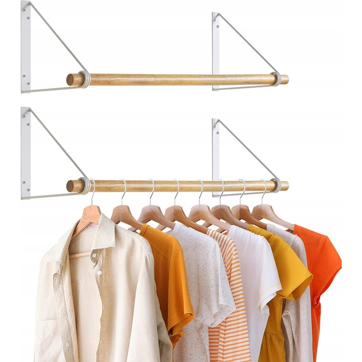 Cuiere metalic, IBU, alb, 35x50cm, design elegant, material premium, montare usoara, set 2 buc