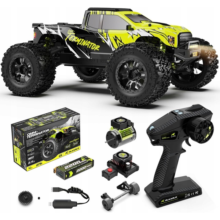 Кола с дистанционно управление Monster Truck, пластмаса, бърза, 14+ години