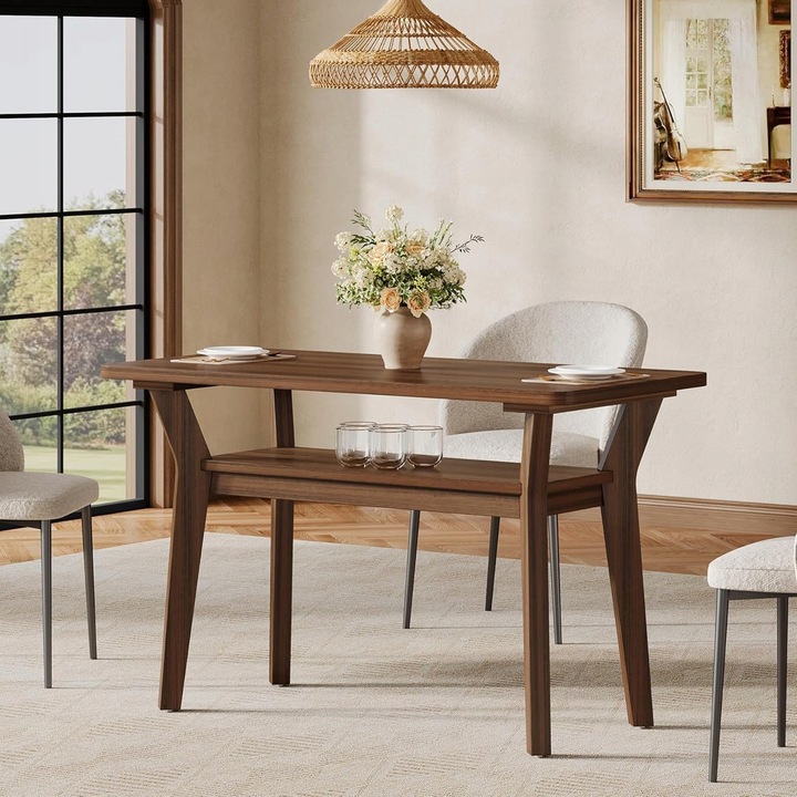 Елегантна маса за 4 човека, 120x60см, комплект от две нива