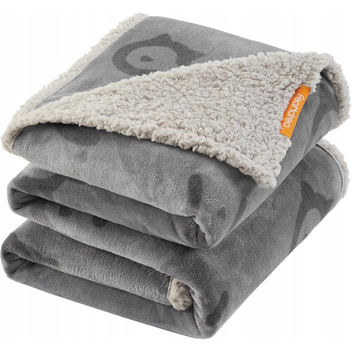 Легло за домашни любимци, Feandrea, сиво, 203x152см, водоустойчиво, двулицево