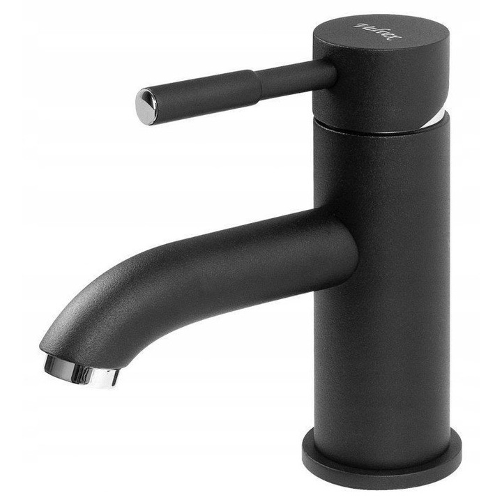 Valvex mosdó csaptelep, VEGANE NERO modell, króm-fekete, pultra szerelhető, 11,5x145mm