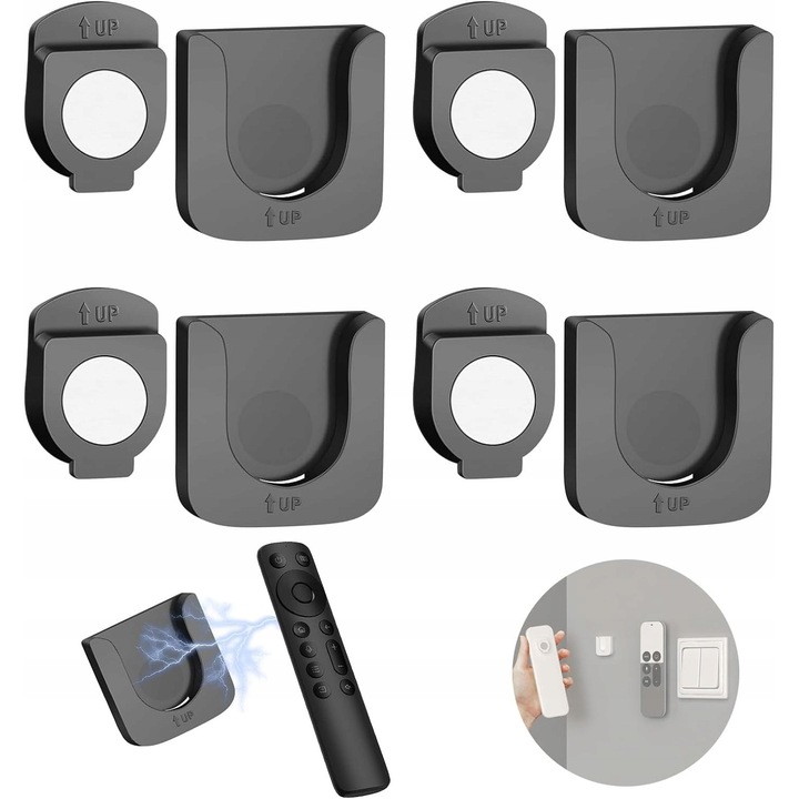 4 öntapadós mágneses tartó TV távirányítóhoz