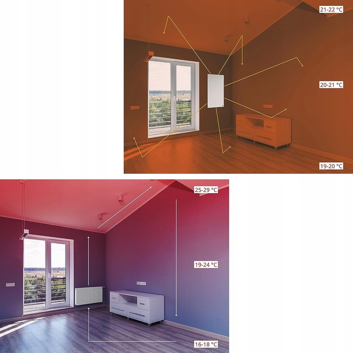 RADIATOR ELECTRIC CU INFRAROSU 1200W + TERMOSTAT Konighaus