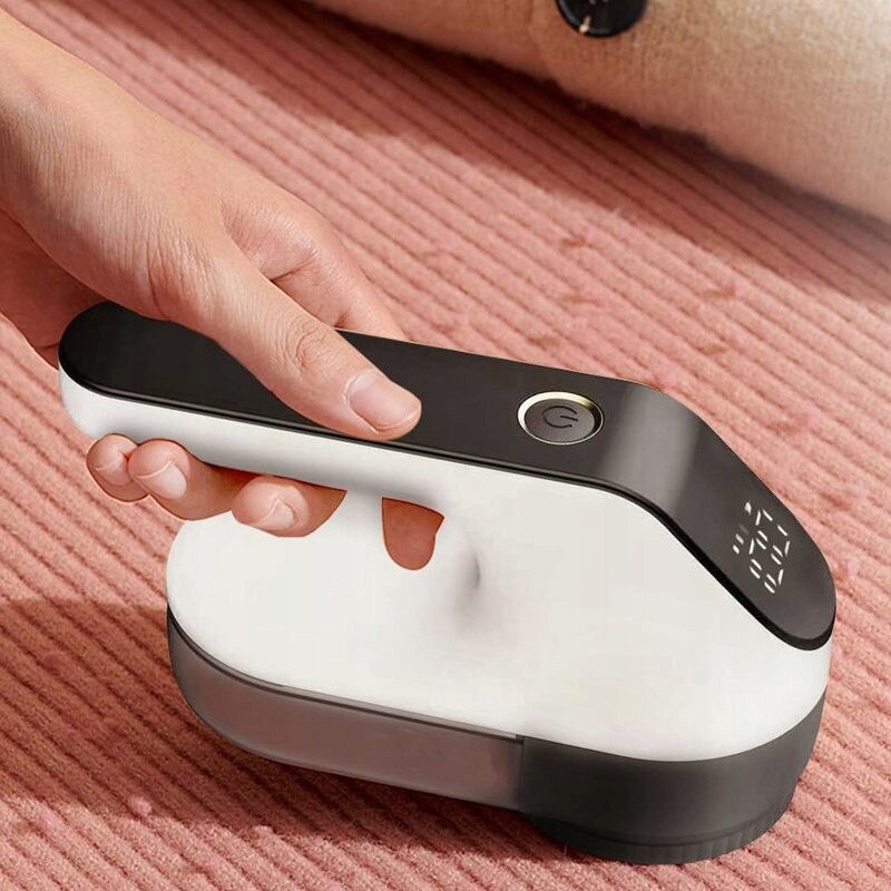 Aparat de ras pentru imbrăcăminte, DM, Golarka Lint X-Remover, 5W, acumulator 2000mAh, Negru / Alb