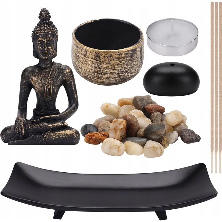 Set de lumanari si tamaie Buddha
