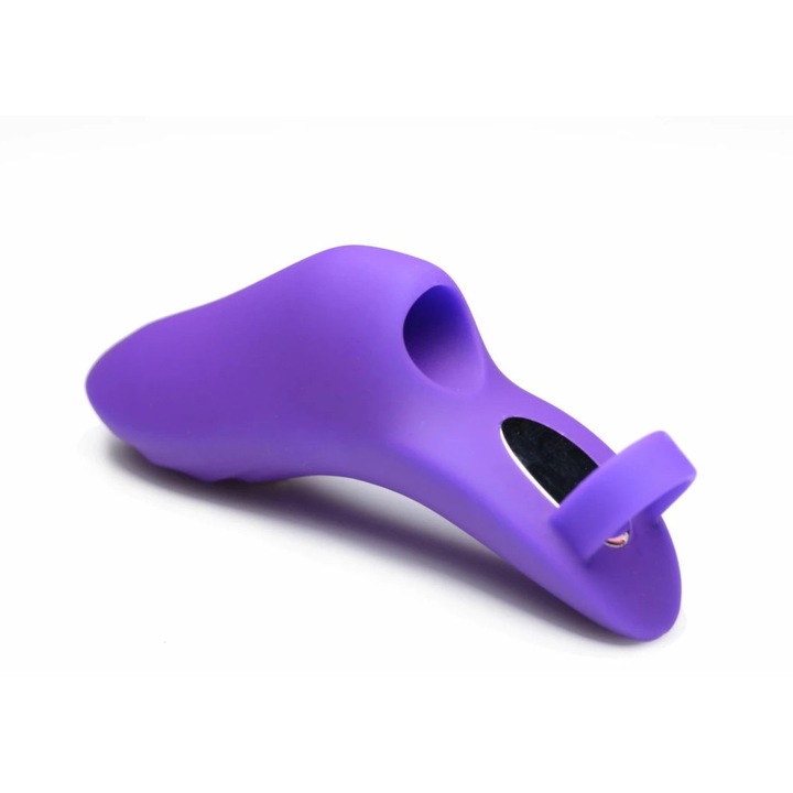 Вибратор за пръст FRISKY Finger Bang Her Pro, 3 интензитета, 7 програми, виолетов, 11,9см XR Brands