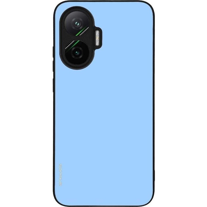 Husa telefon Sonique ColorBloc Series, turcoaz, silicon cu spate acrilic, antisoc, pentru Xiaomi Poco F7 5G