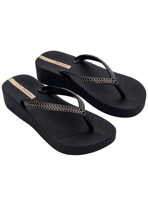 Slapi Ipanema Mesh XI Plat Fem Platform pentru femei, negri, Negru, 37