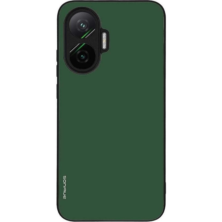 Husa telefon Sonique ColorBloc Series, verde, silicon cu spate acrilic, protectie antisoc, pentru Xiaomi Poco F7 5G
