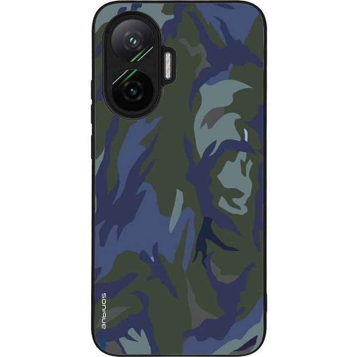 Husa telefon Sonique Camouflage Army, silicon, design camuflaj, antisoc, pentru Xiaomi Poco F7 5G
