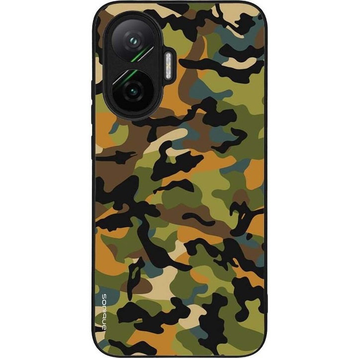 Husa telefon Sonique Camouflage Army, silicon, antisoc, verde, pentru Xiaomi Poco F7 5G