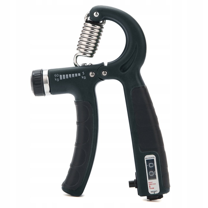 Sciskacz pentru antrenament maini, Cornix, 5-60kg, negru, dimensiuni 15x9x2cm