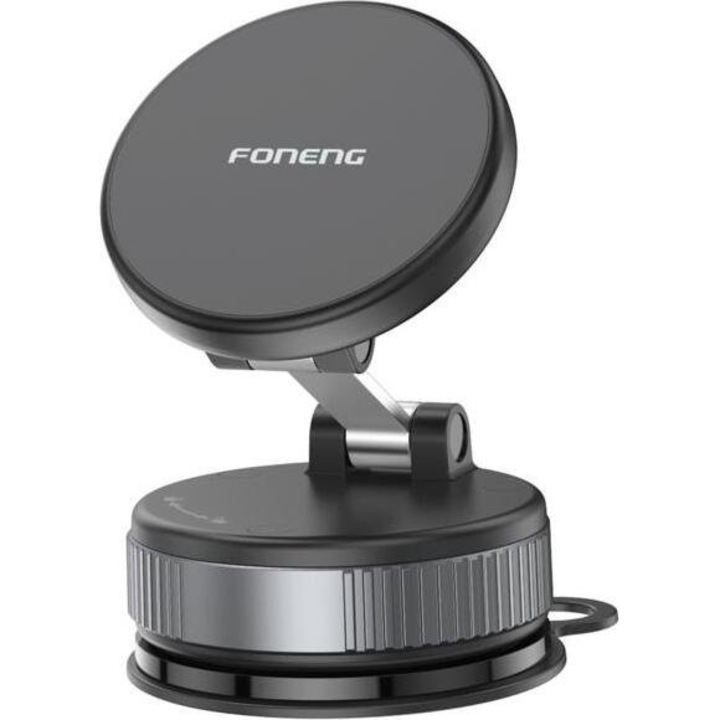 Suport auto Foneng CP129, magnetic, 360°, negru