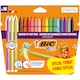 Carioci BIC Kids Kid Couleur, ultralavabile, diverse culori, pachet special 15 culori + 3 pastel
