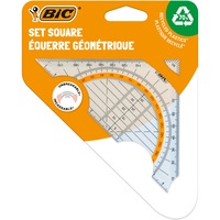 Echer pentru trusa geometrie BIC 16 cm cu raportor 180º