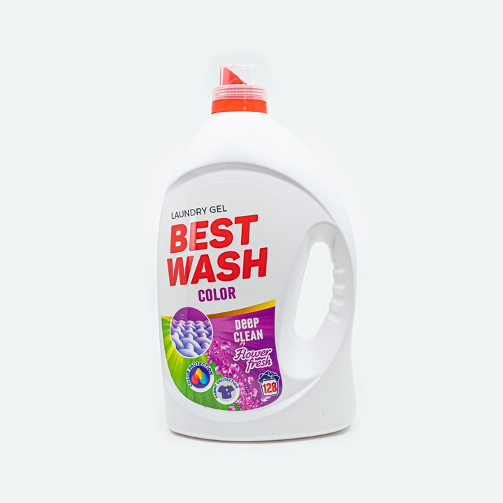 Detergent Lichid Gel BestWash Color Deep Clean Flower Fresh 4.5L