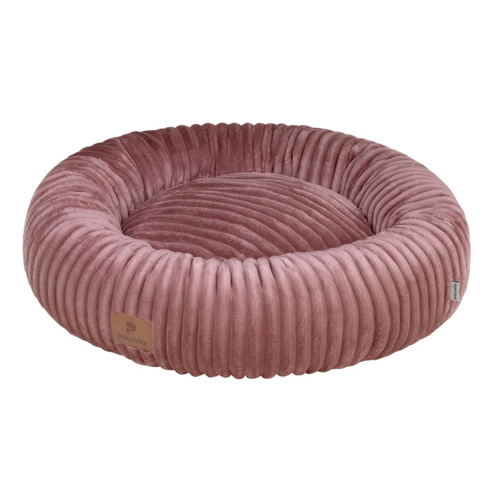 Подложка PELUVIO KOYA за кучета и котки, легло, възглавница, мека, издръжлива и удобна, устойчива на надраскване, подглавници, поддържащи ставите и гръбначния стълб, за вътрешна и външна употреба, неплъзгаща се основа, размери 55x55 см, розова